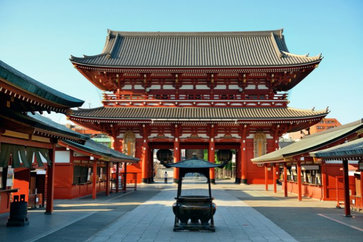 Sensoji temple in Asakusa Tokyo