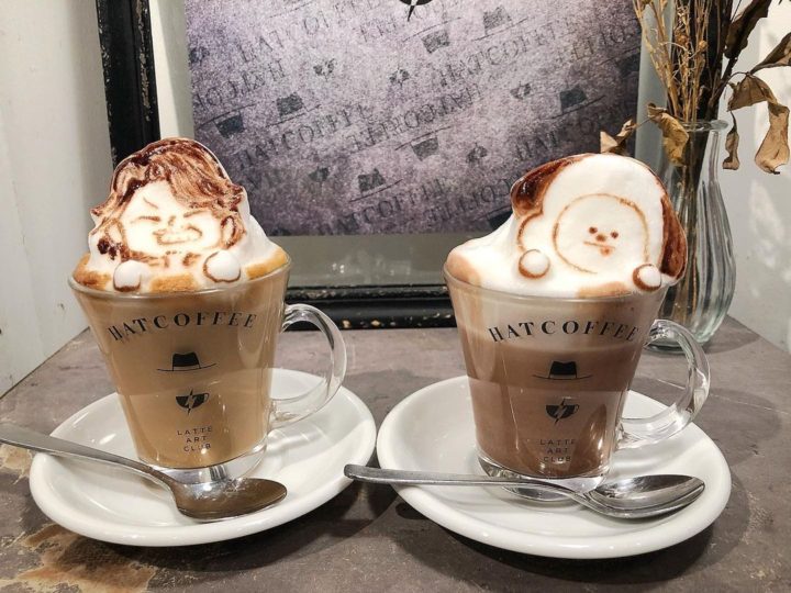 latte art, cafe, japan, 3d latte art