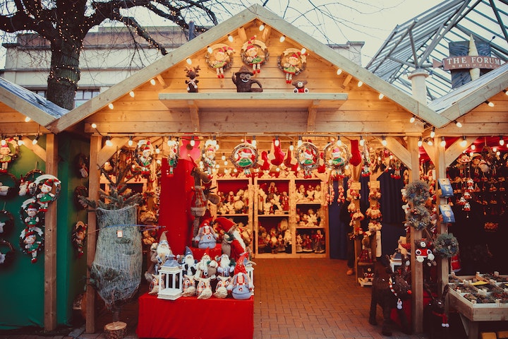 tokyo christmas market stall
