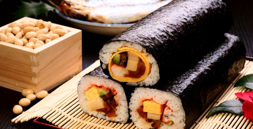 ehomaki, setsubun, japan, japanese festival, sushi roll