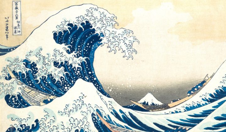 hokusai painting of the great wave under the wave off kanagawa