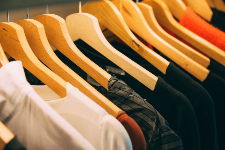 photo of clothes on hangers