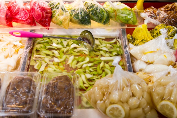 tsukemono Japanese pickled vegetables 