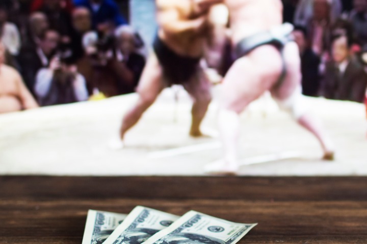 money for sumo wrestlers