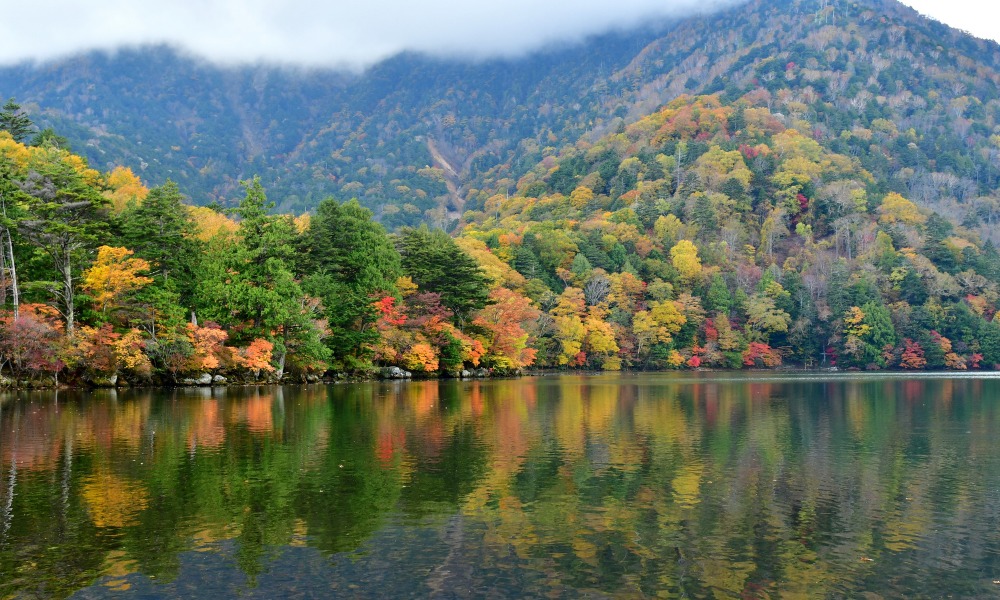 Yunoko Lake in Autumn, Nikko National Park