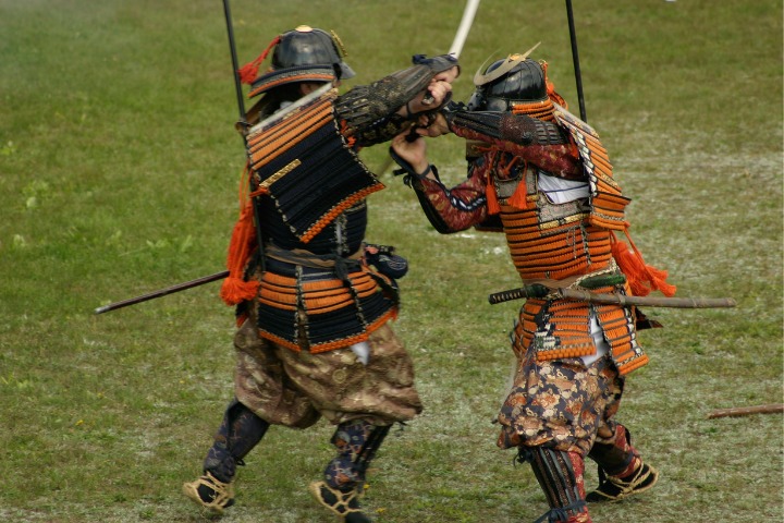 samurai fighting bushido