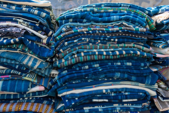 indigo blue textiles