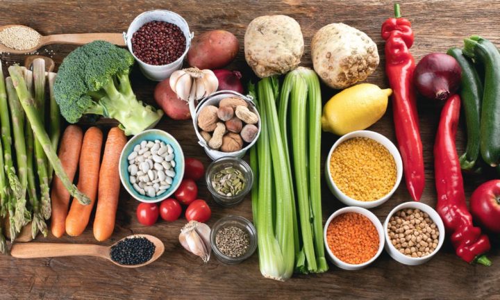 image of vegetables as part of a vegan diet